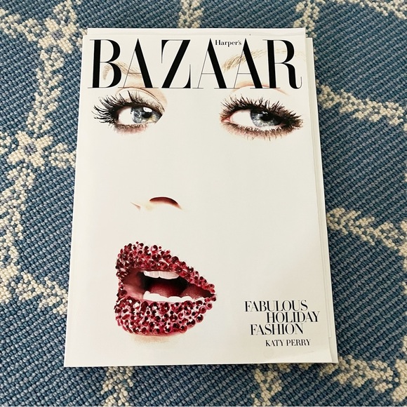 HARPER’S BAZAAR Katy Perry Swavorski Crystal Limited Edition Magazine - Picture 1 of 6